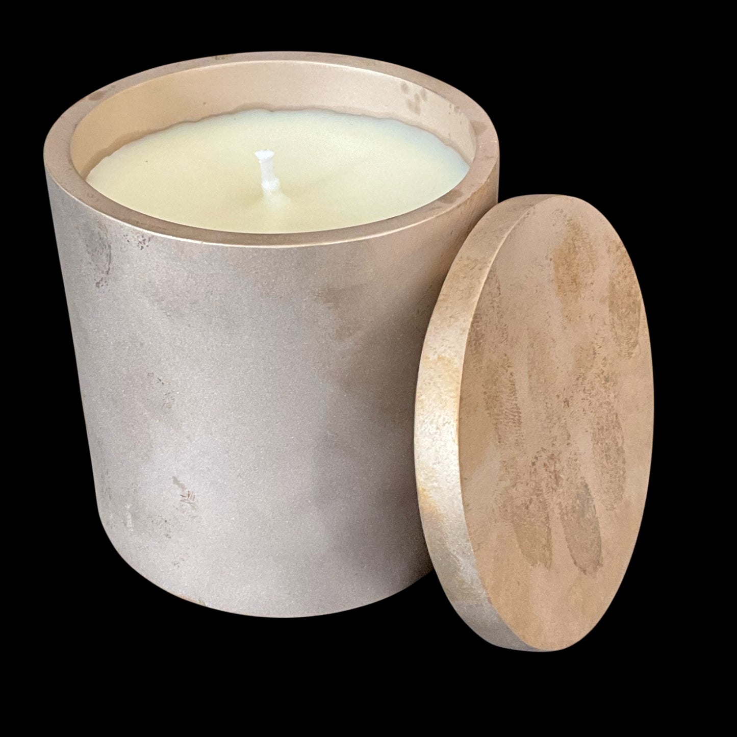 Solid Bronze Gardenia Candle with Lid W