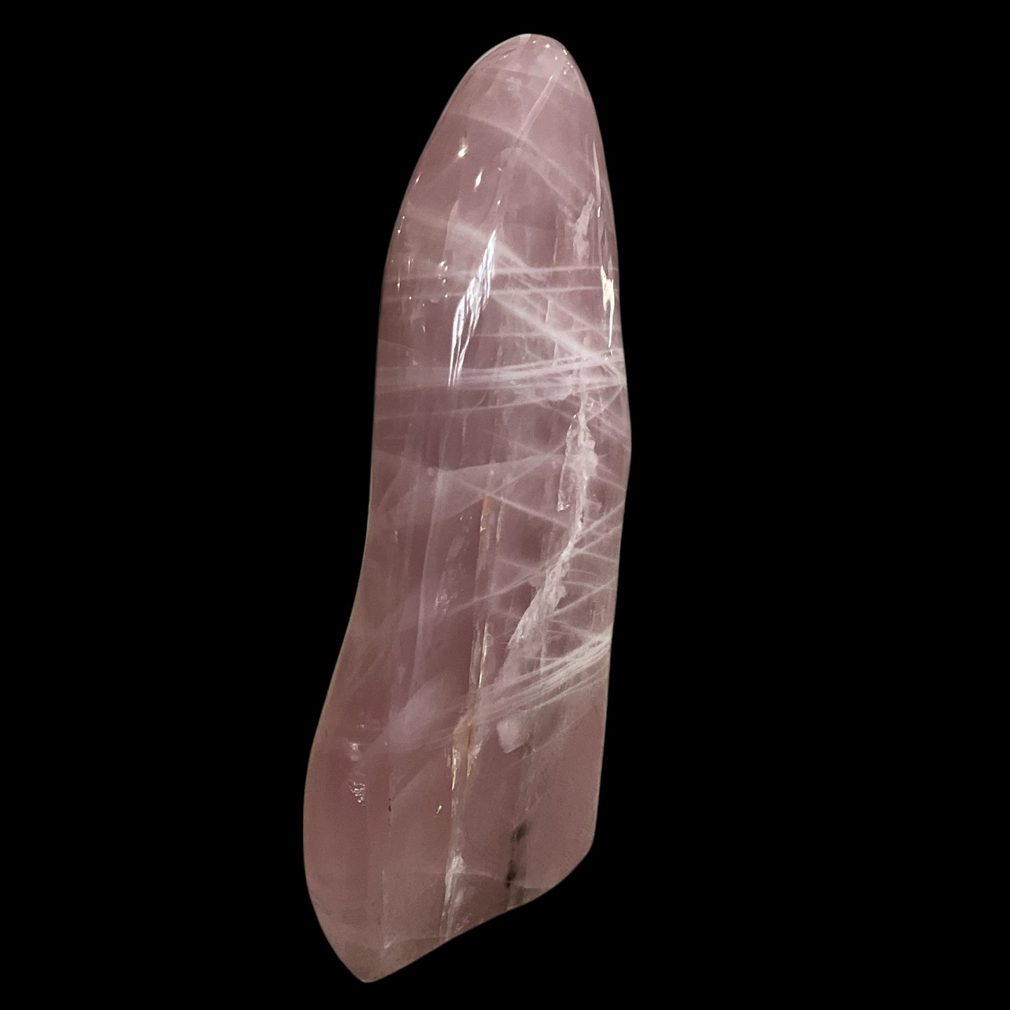 Rose Quartz Free-Standing Abstract Crystal