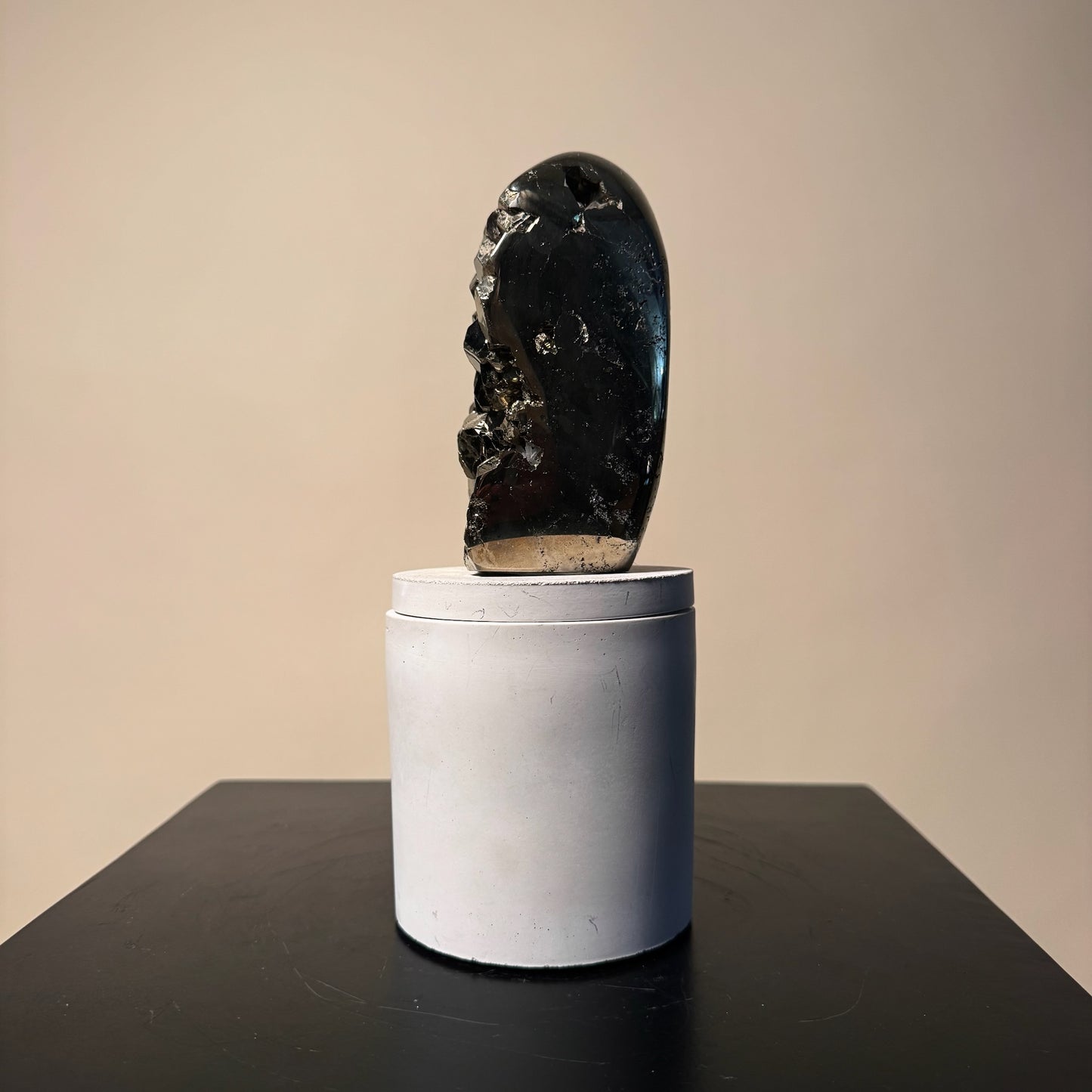 Abstract Pyrite Lid Gardenia Candle #5