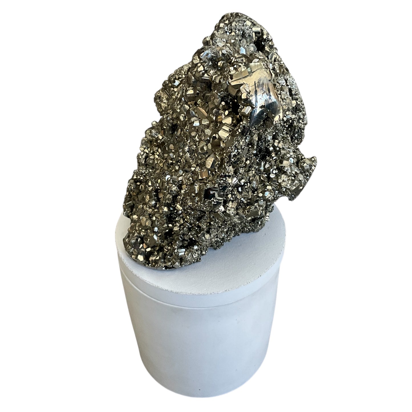 Abstract Pyrite Lid Gardenia Candle #1