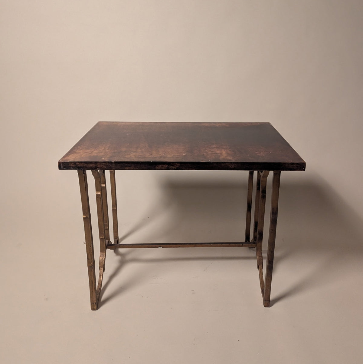 Pair of Aldo Tura Goat Skin Side Tables