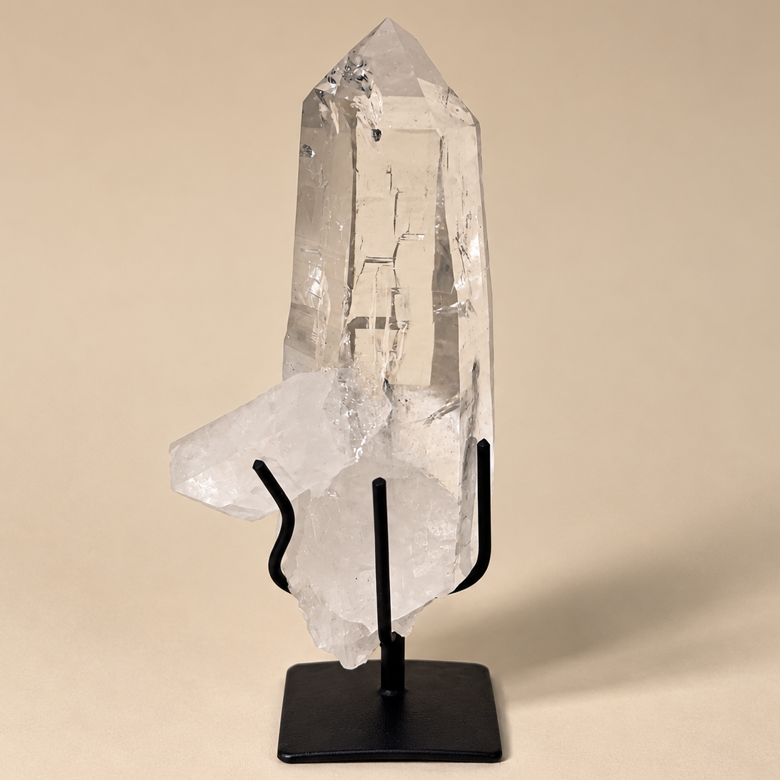 Lemurian Generators Quartz Crystal on Stand