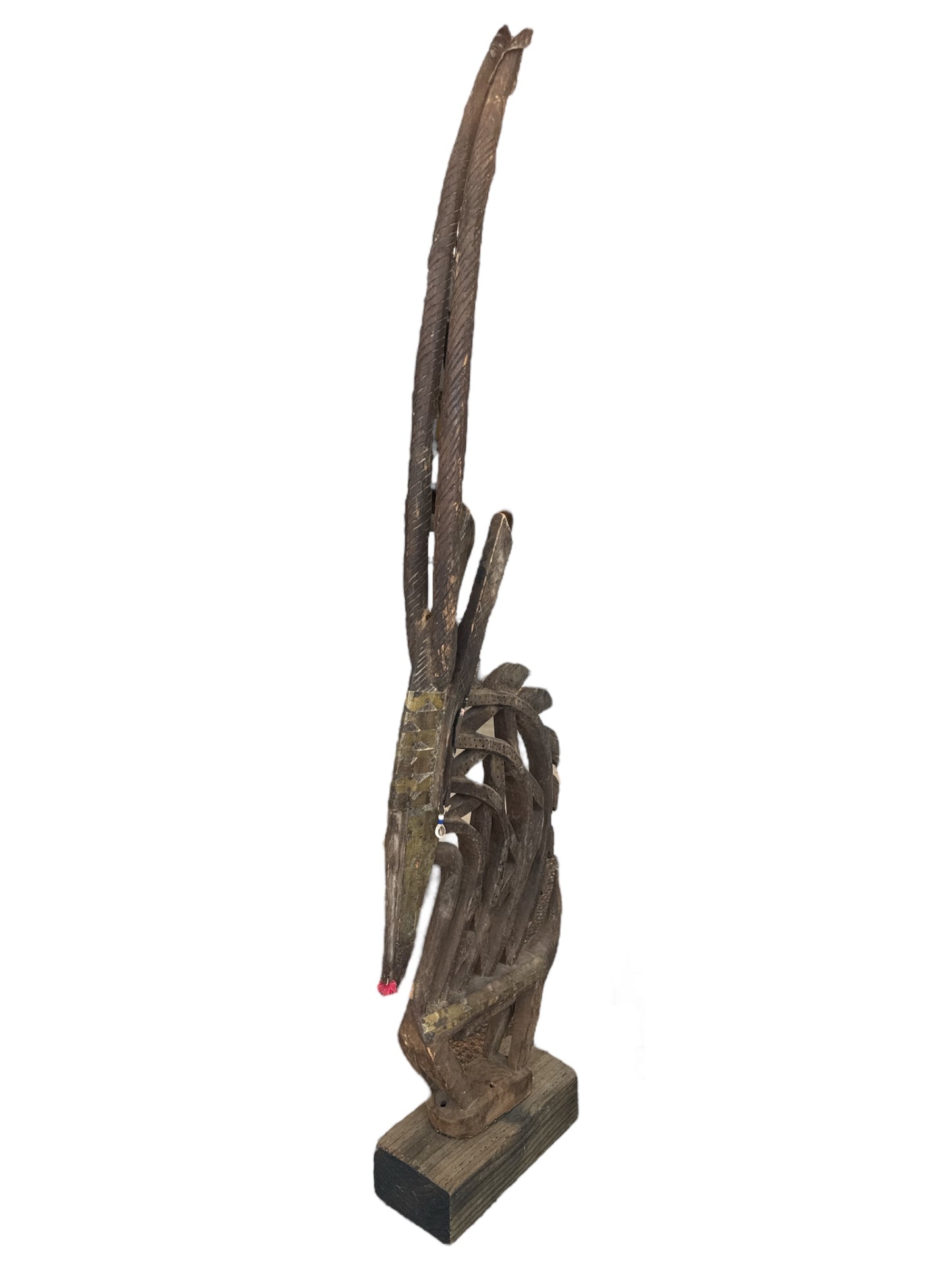 Vintage African Gazelle Wood Sculpture
