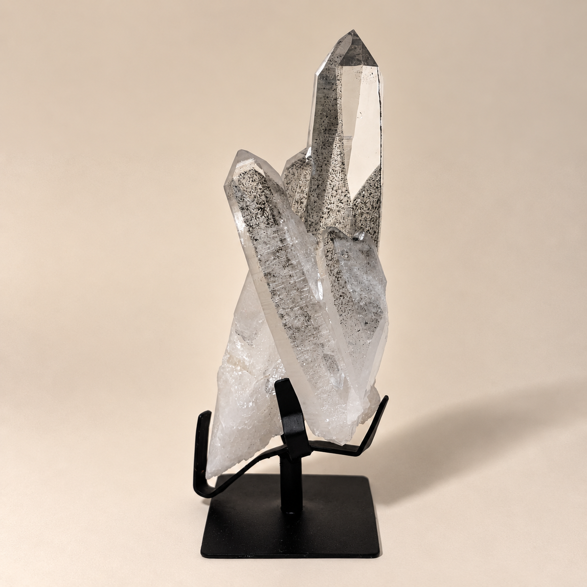 Phantom Quartz Crystal Triple Generator on Metal Stand
