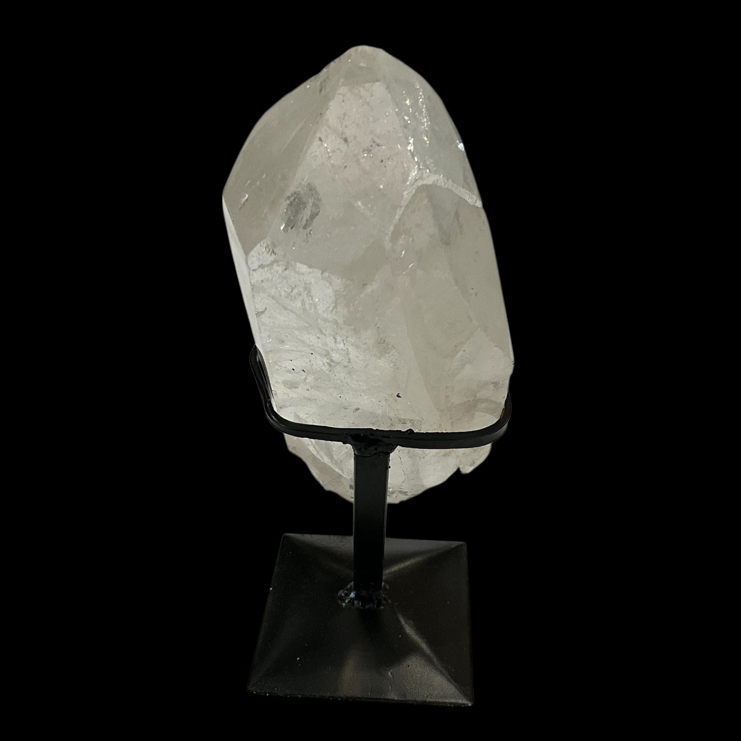 Abstract Quartz Crystal Generator on Metal Stand