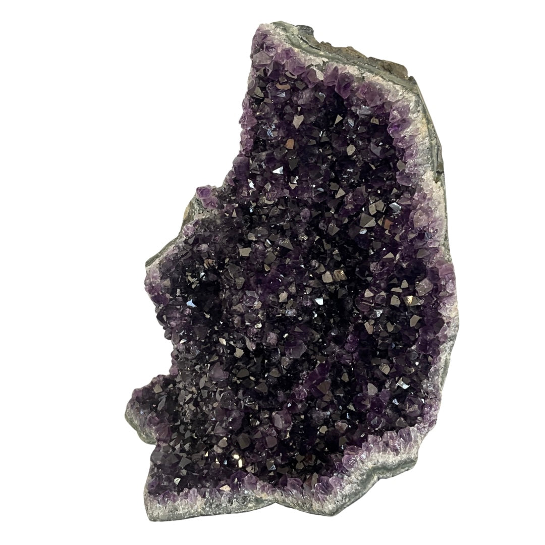 Amethyst Crystal Geode Free-Standing Cluster