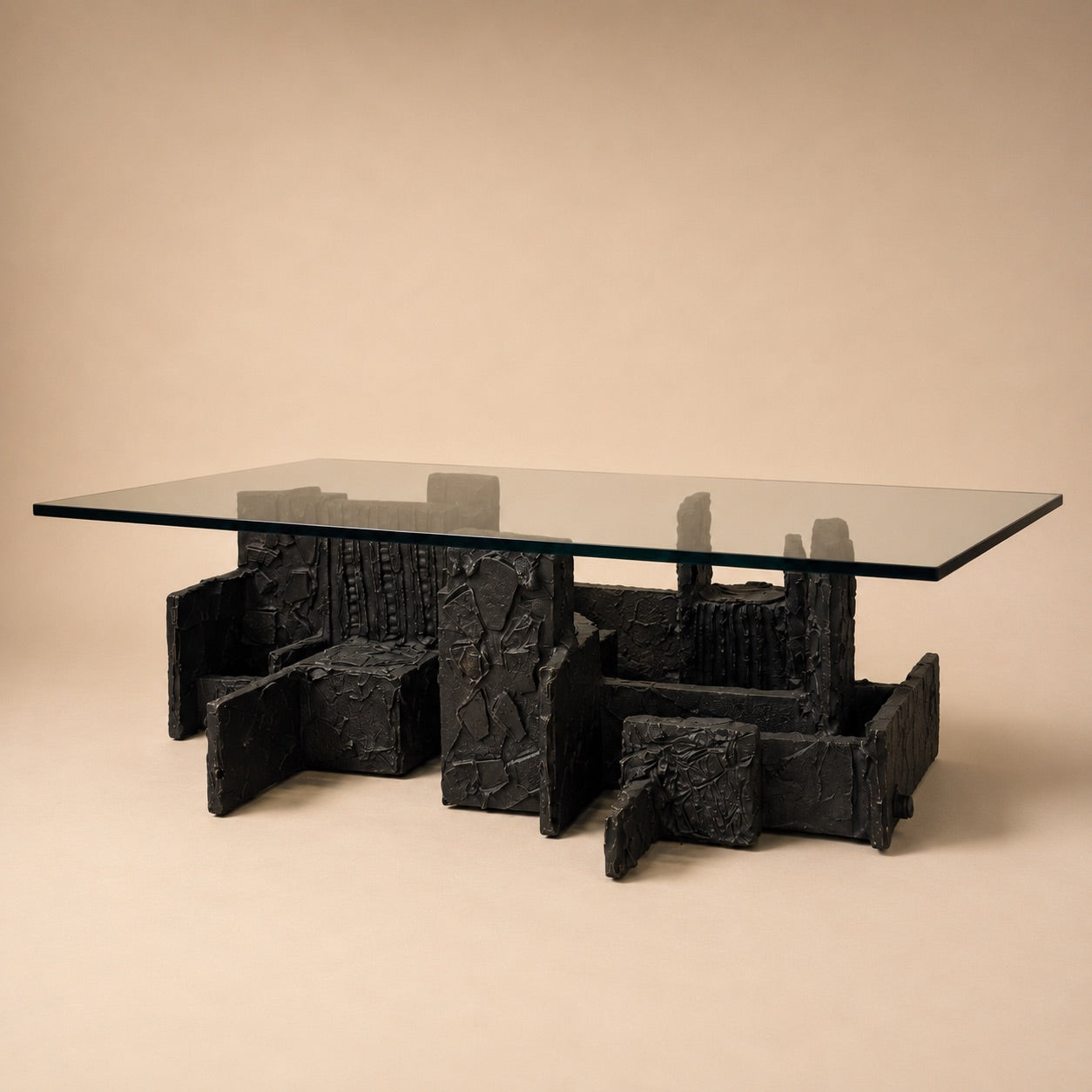 Paul Evans Brutalist Skyline Coffee Table