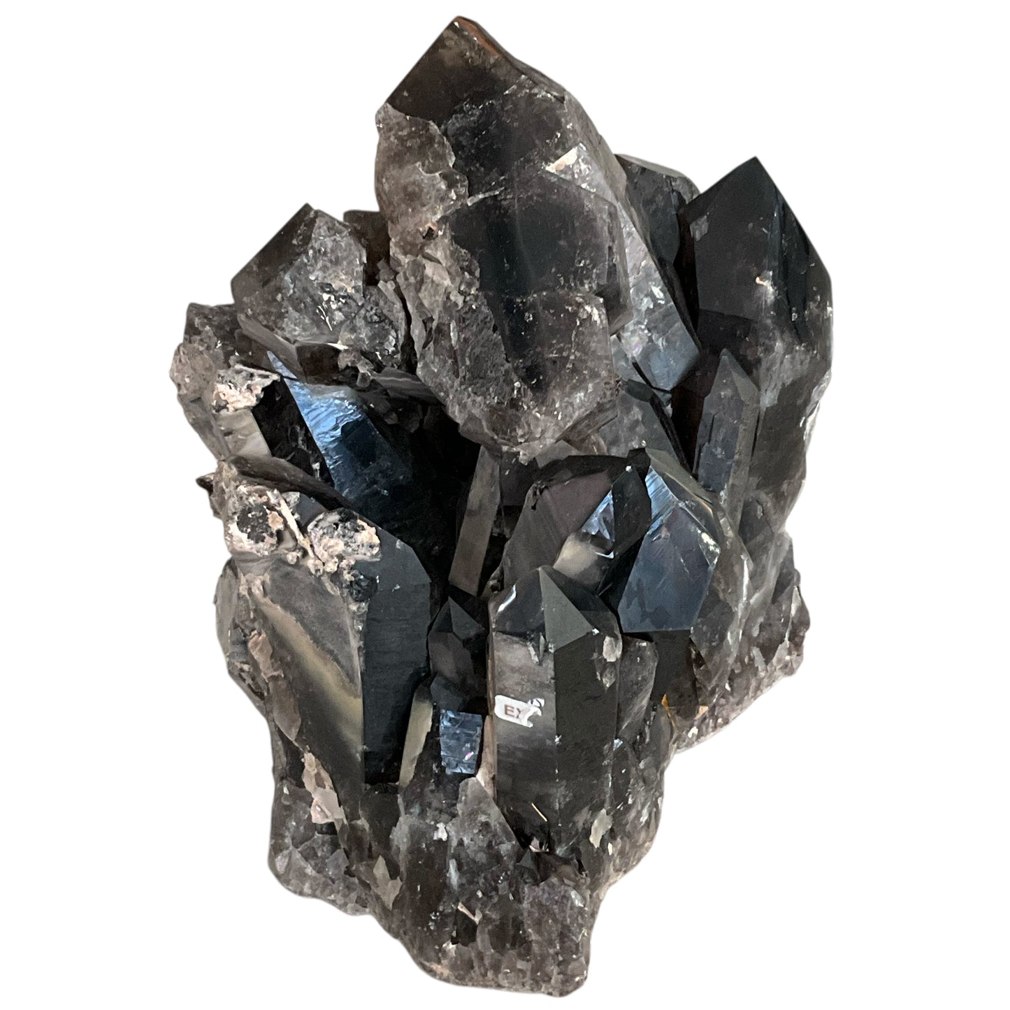 Smoky Quartz large cluster free-standing