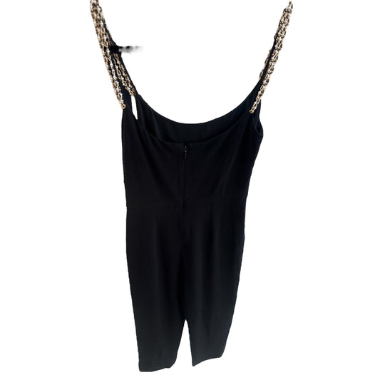 Chanel Black Scoop Neck Jumper w/ Pearl Straps