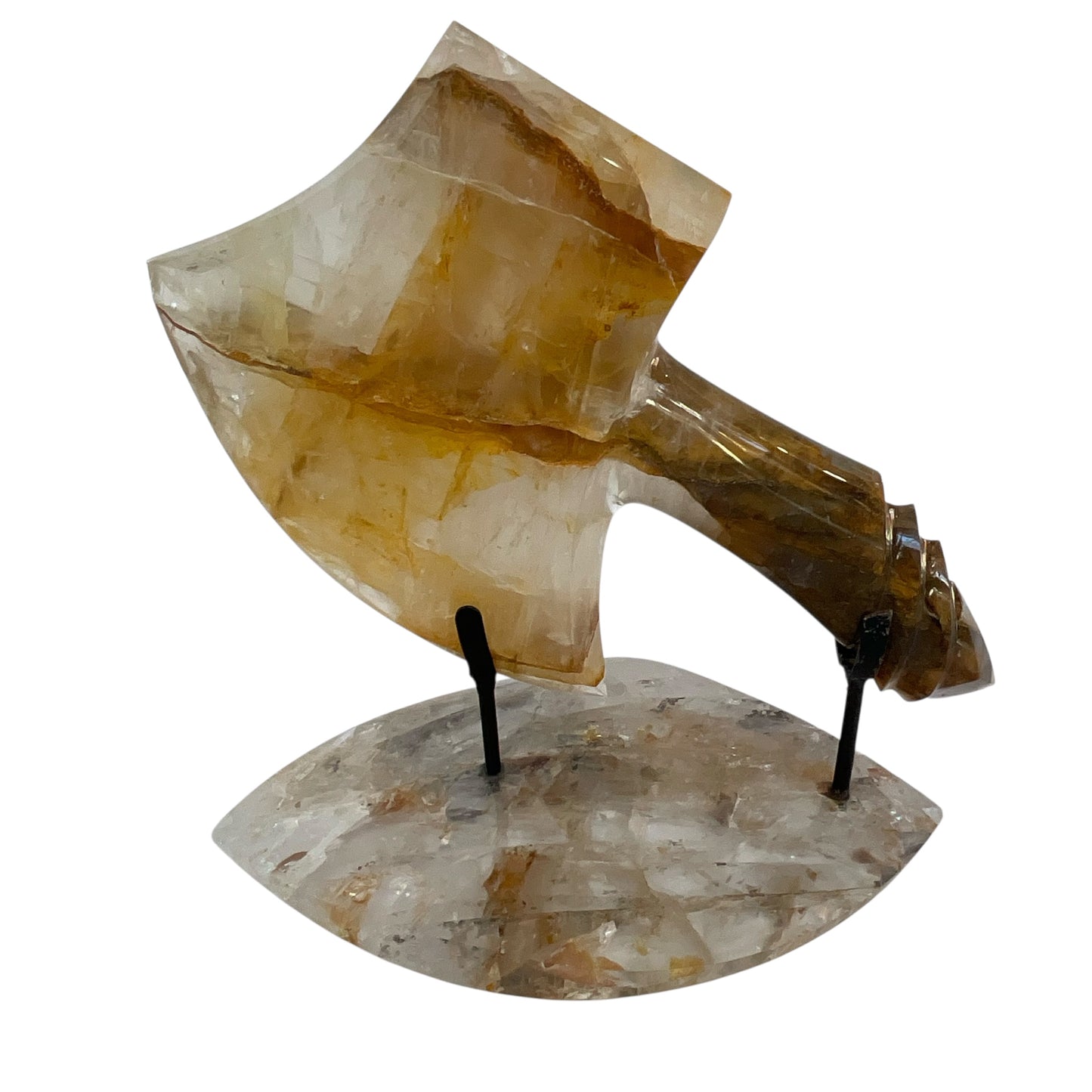 Hatchet #2 Hematoid Crystal with Crystal Base