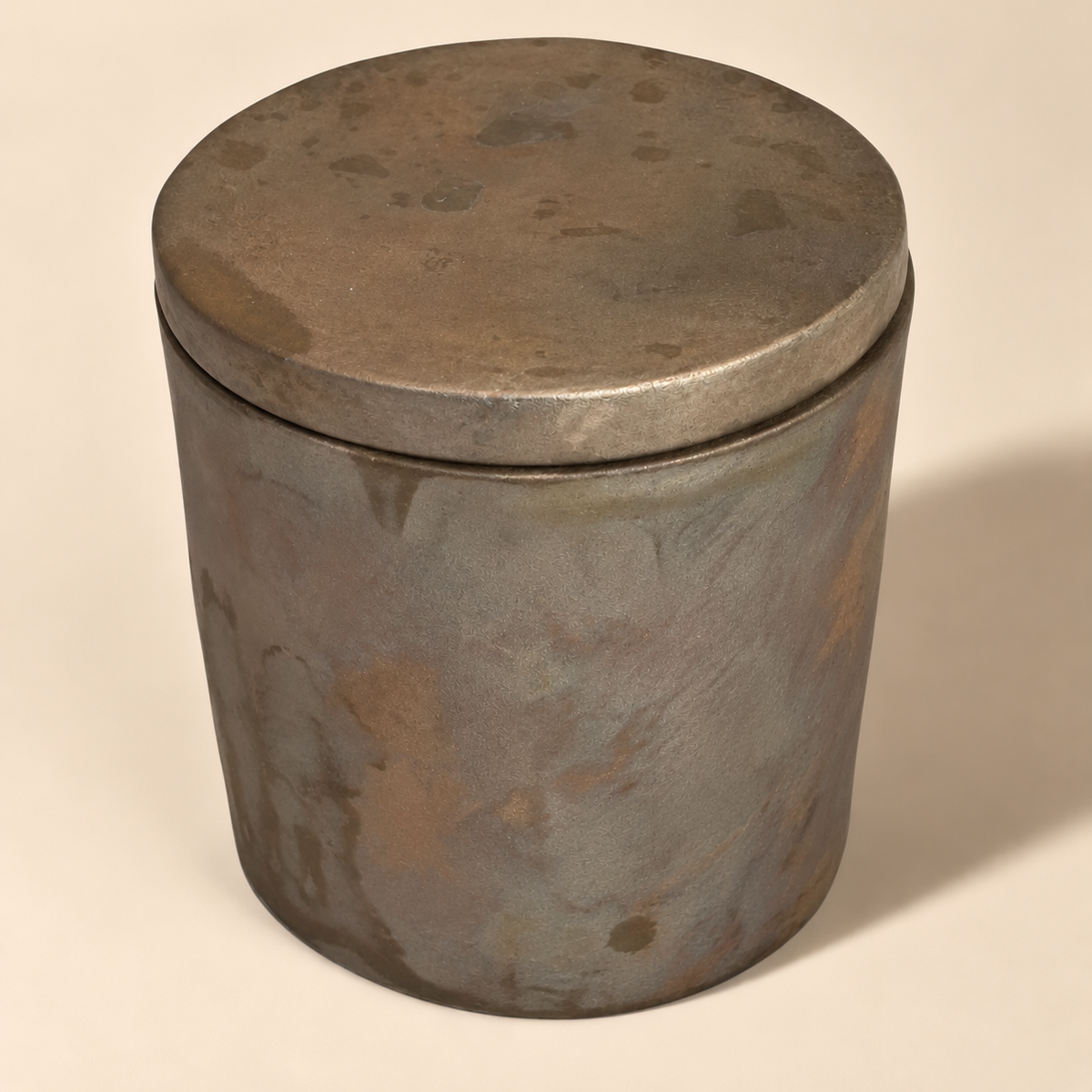 Solid Bronze Gardenia Candle with Lid  #V