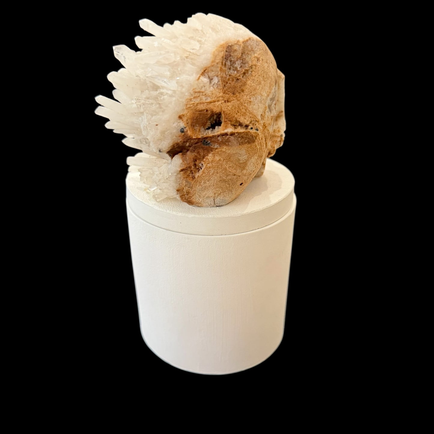 Quartz Crystal Skull Gardenia Candle #6