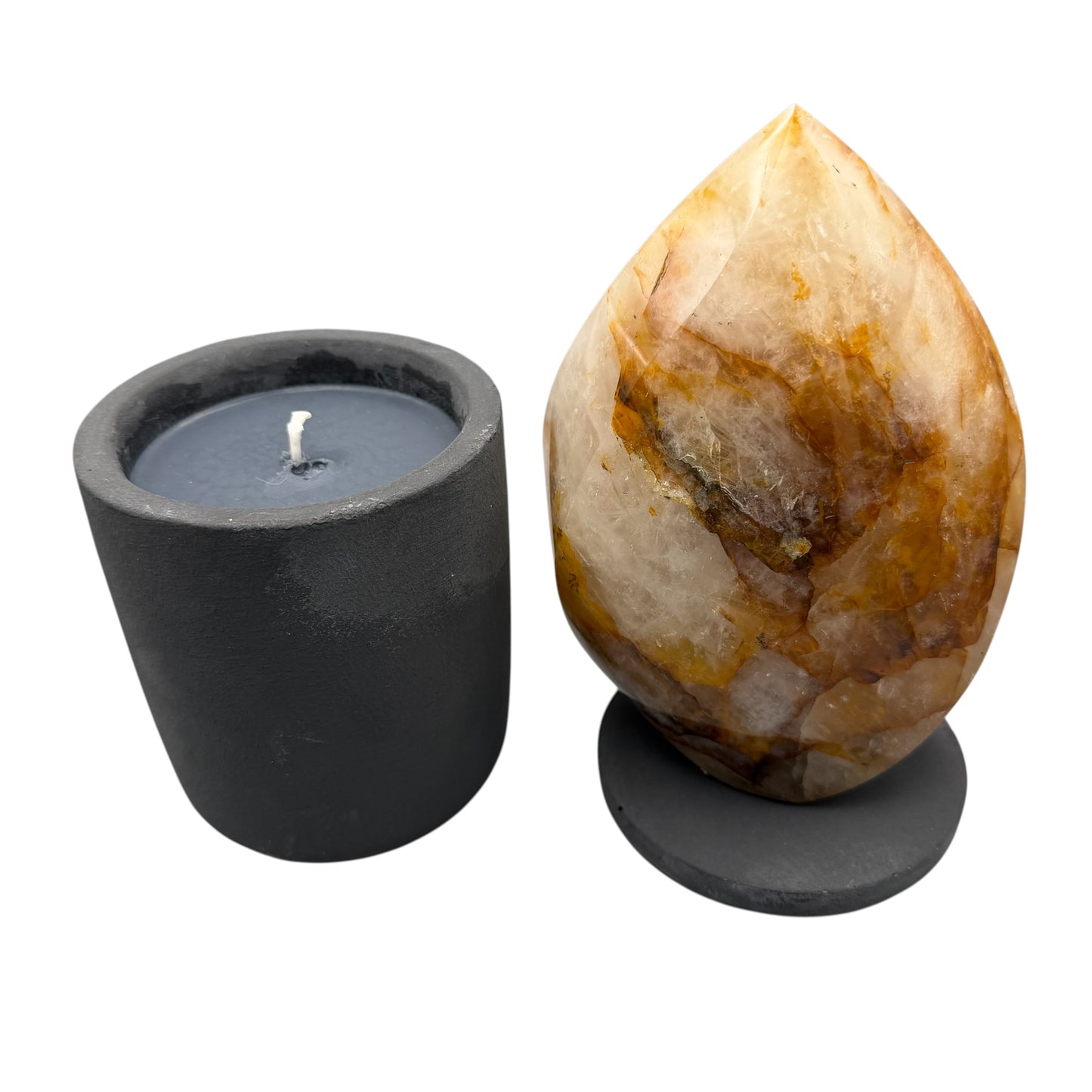 369 For House of Nulla Black Rose Candle with Golden Healer 13