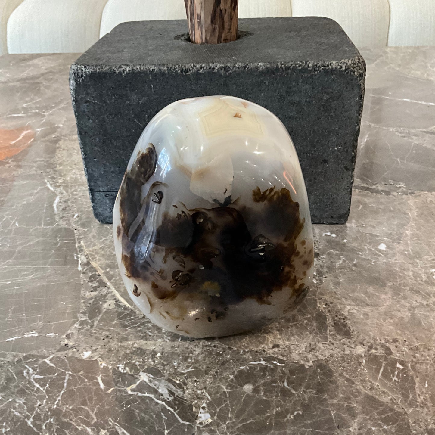 7.7 LBS Free-Standing Chalcedony Agate