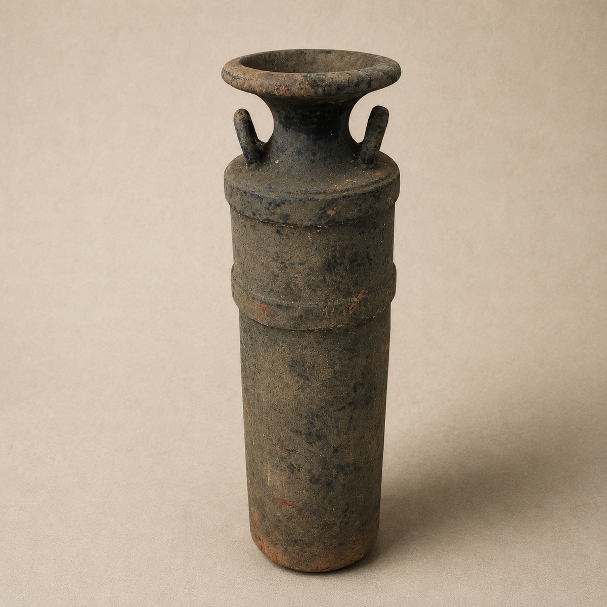 Vintage Large Terracotta Decorative Tall Vase