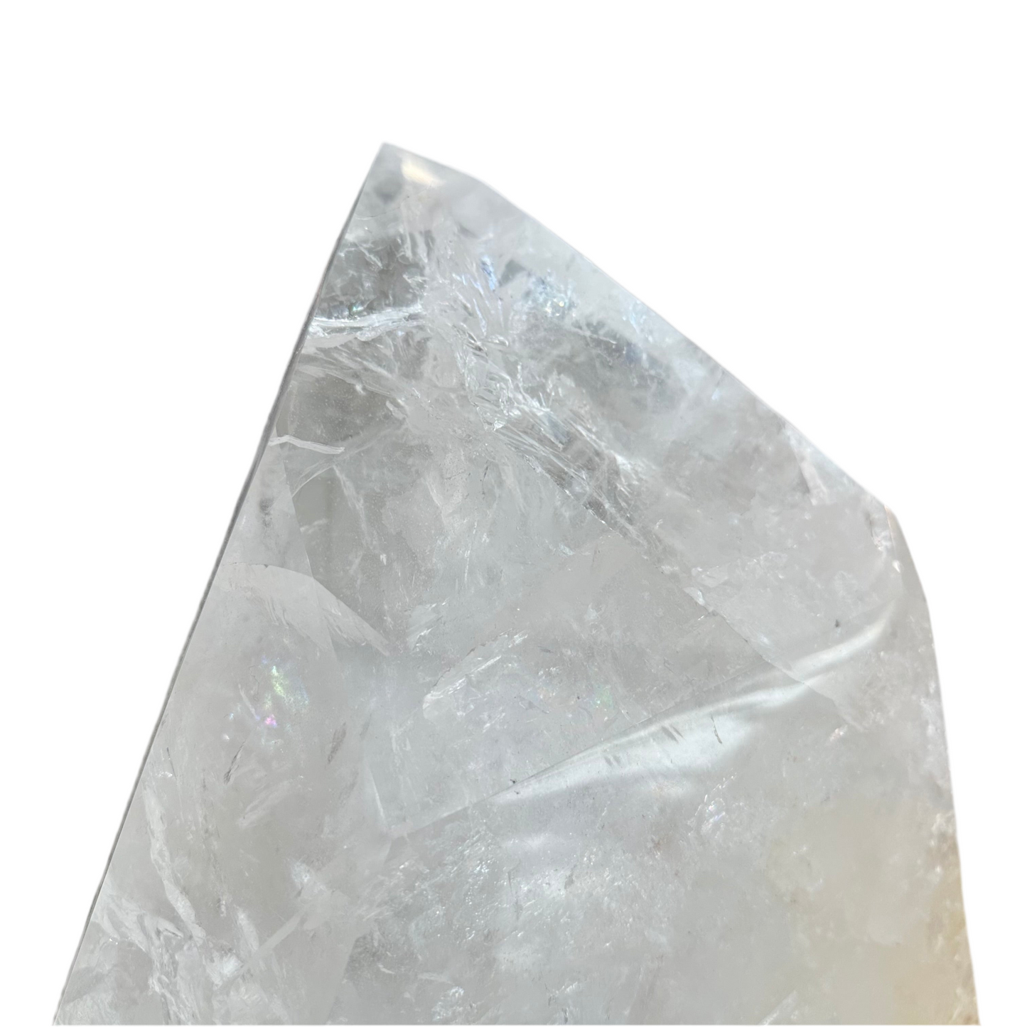 Large Quartz Crystal on Spinning Stand