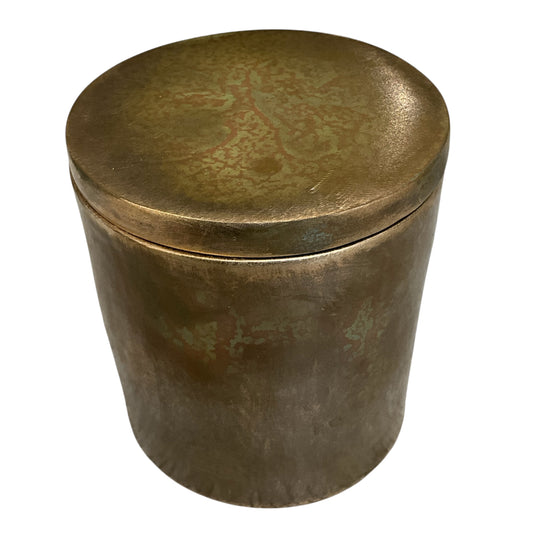 #J Solid Bronze Gardenia Candle with Lid