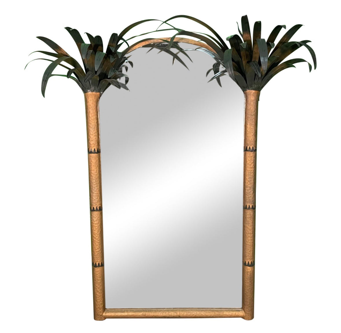 Palm Beach Frans Large Mirror Brass Patinated