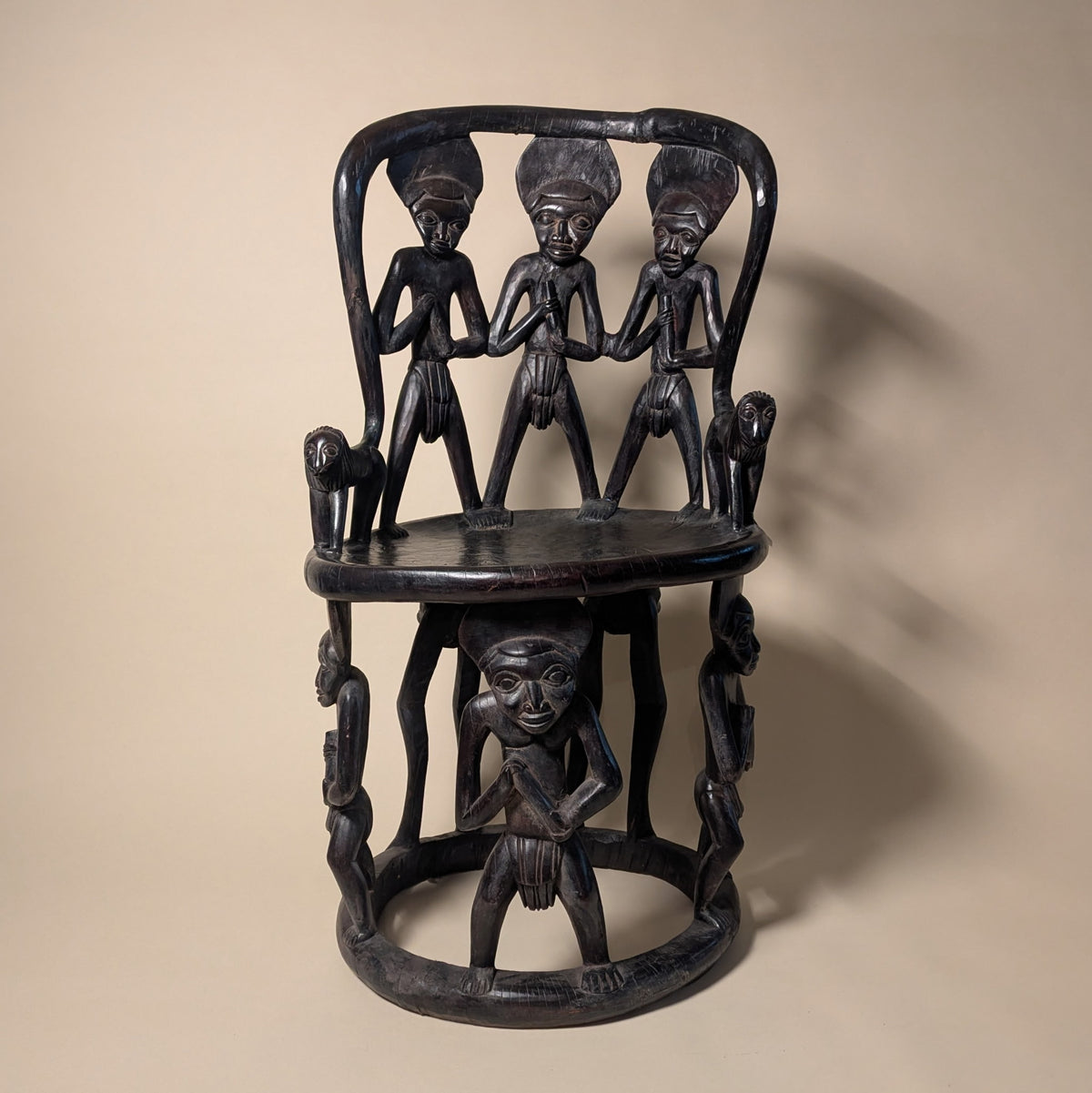 Bamalake Hand Carved Chair/Throne