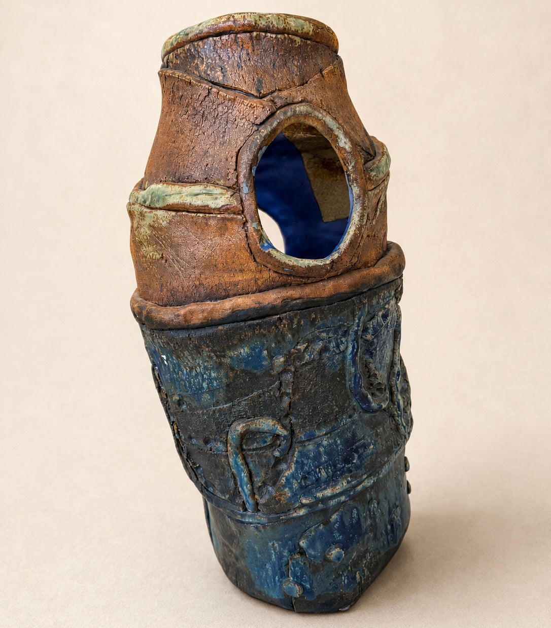 Ceramic Vase w/ Hole