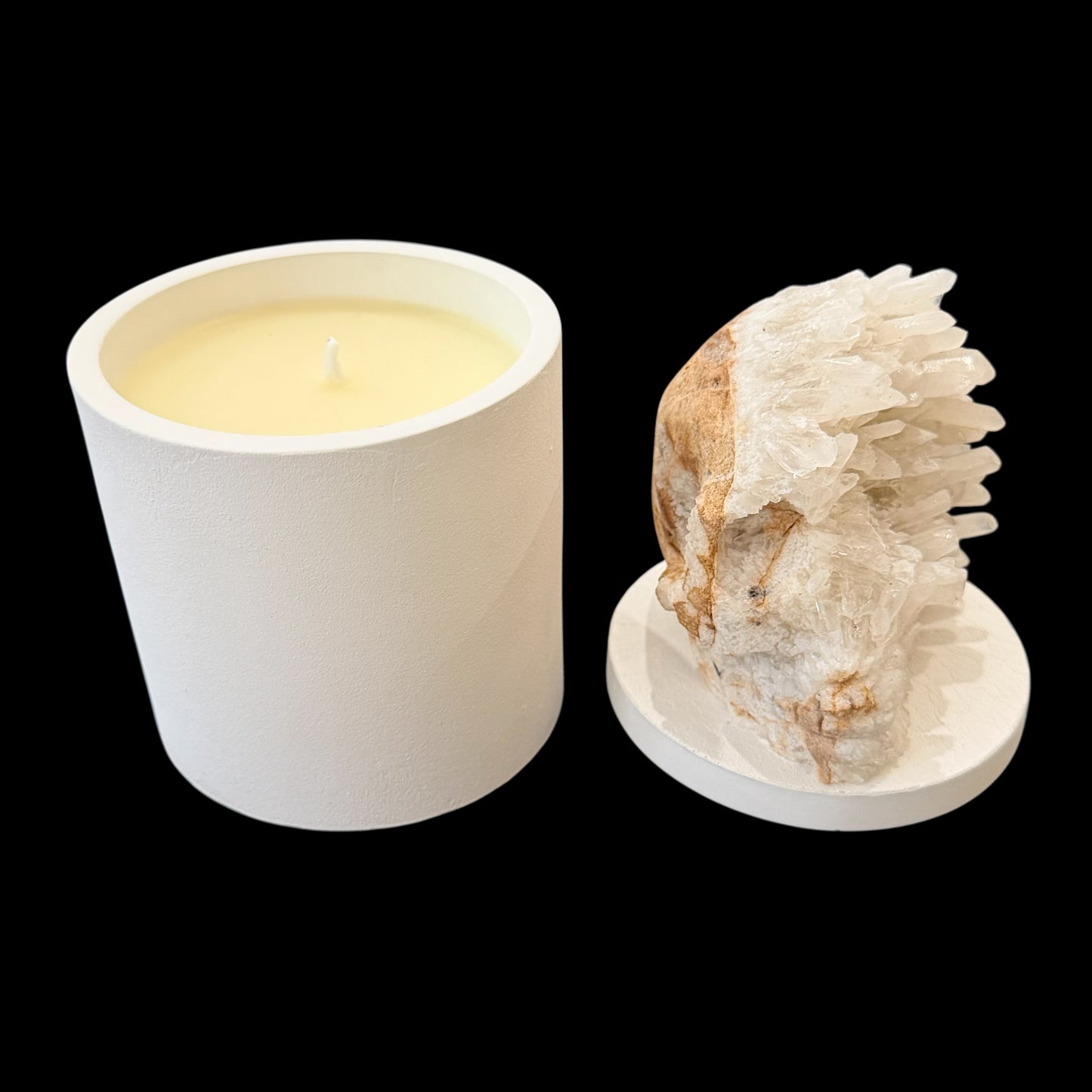 Quartz Crystal Skull Gardenia Candle #6
