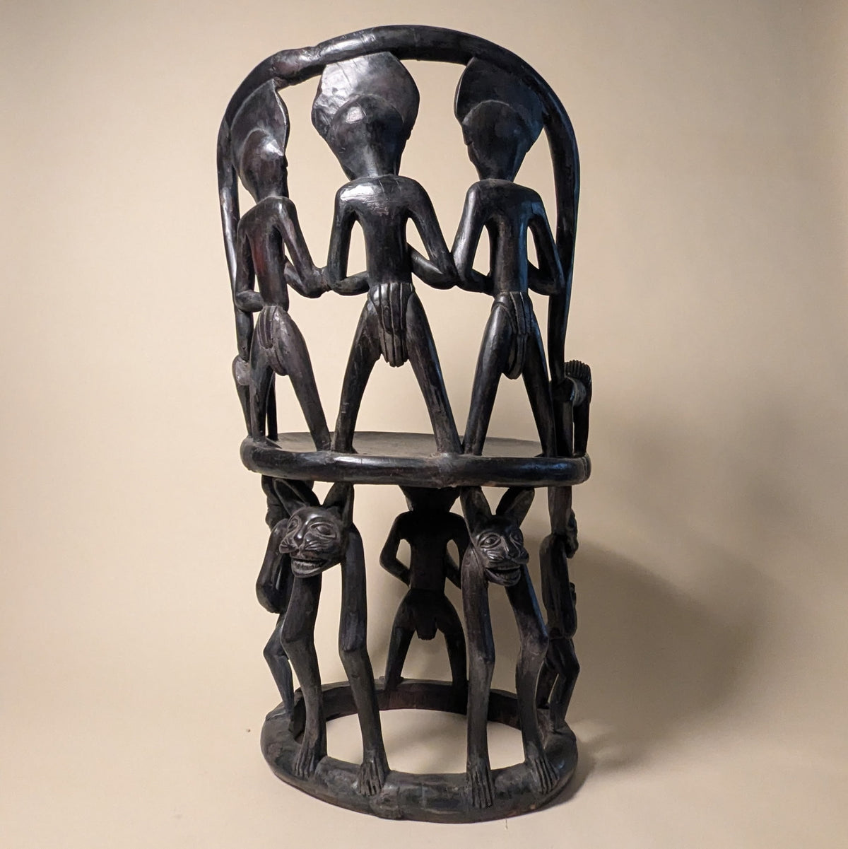 Bamalake Hand Carved Chair/Throne