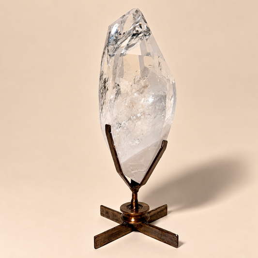 Lemurian Quartz Point Custom Stand 21 lbs