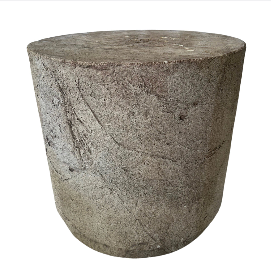 Plaster Faux Concrete Table