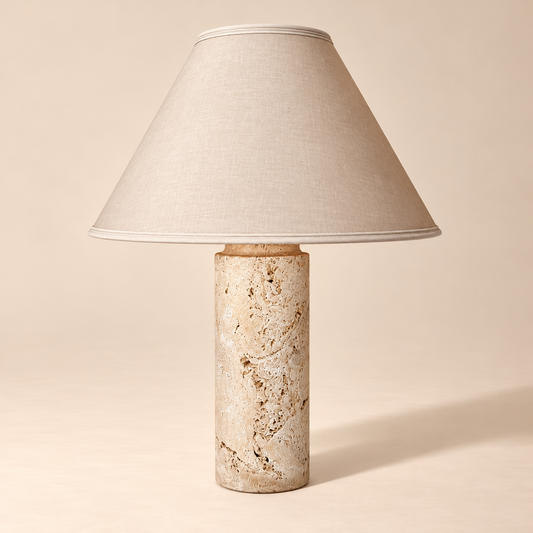 Cylinder Stone Lamp