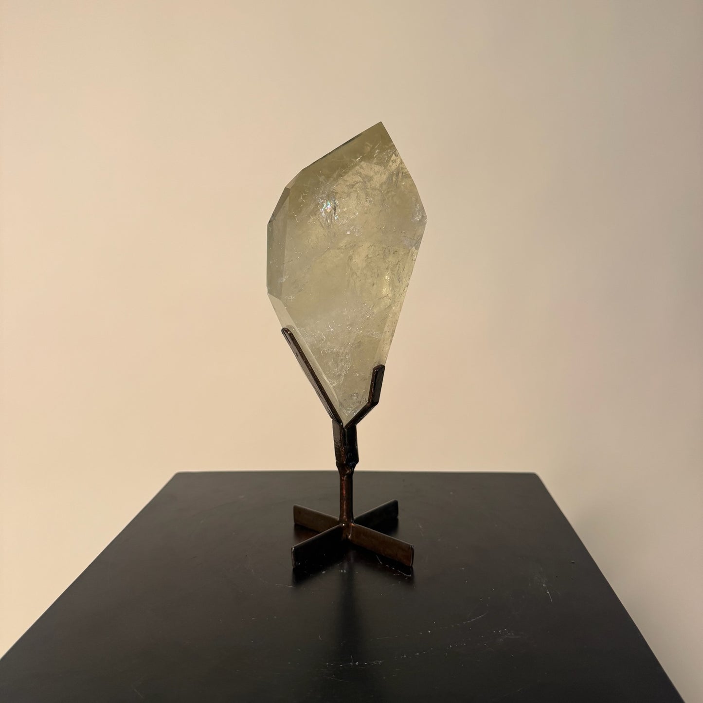 Citrine Crystal Polished Double Point on Stand
