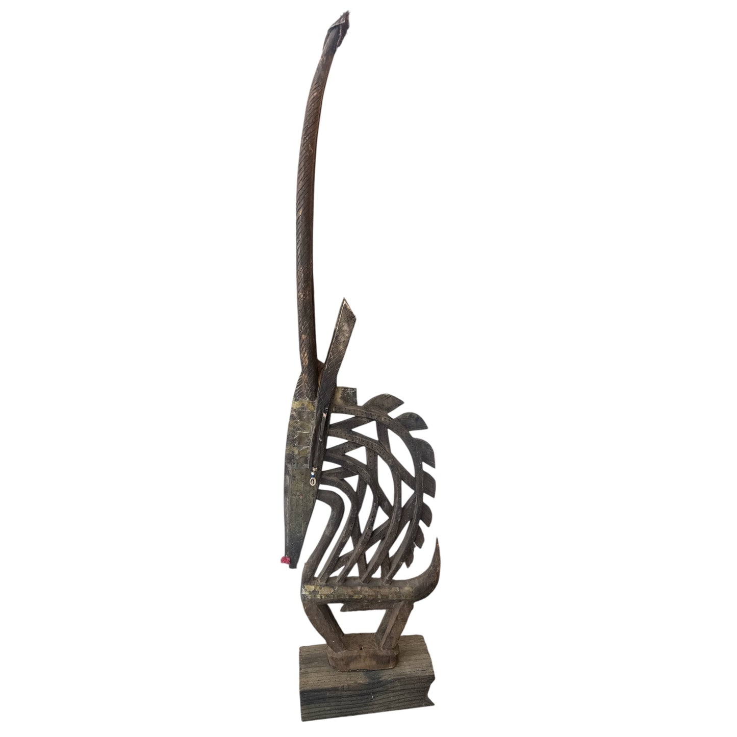 Vintage African Gazelle Wood Sculpture