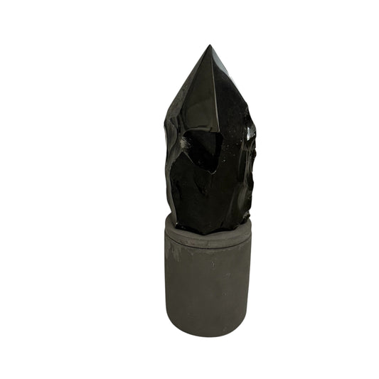 369 For House of Nulla Black Rose Candle with Obsidian Lid 9