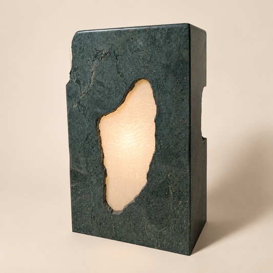 Hovave Rappaport 1996 Signed Marble Sculptural Floor Lamp