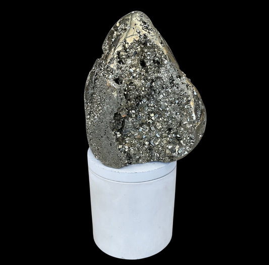 Large Abstract Pyrite Lid Gardenia Candle #2