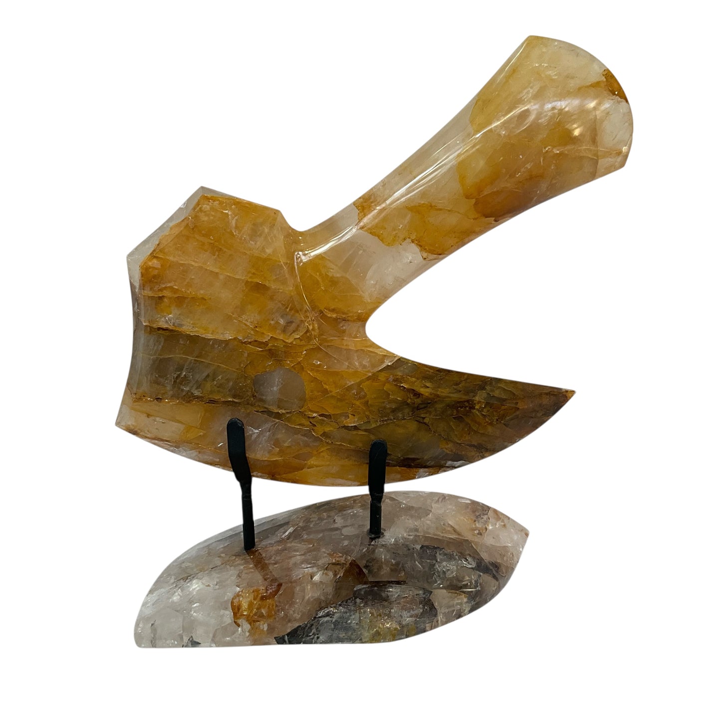 Hatchet #3 Hematoid Crystal with Crystal Base