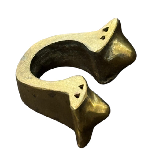 Dos Picos Hollow Form Brass Ring