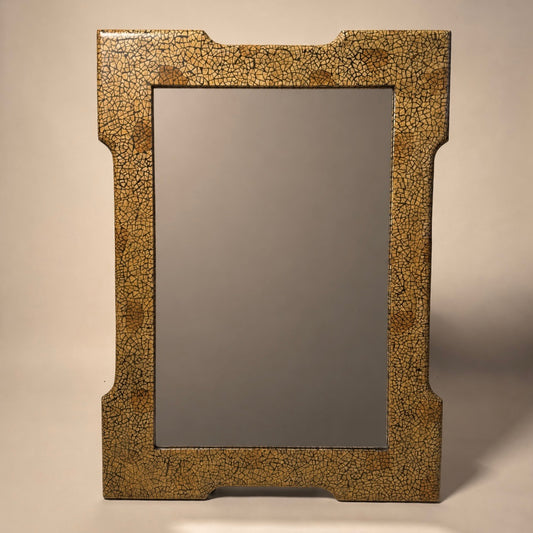 Vintage Cracked Egg Shell Mirror