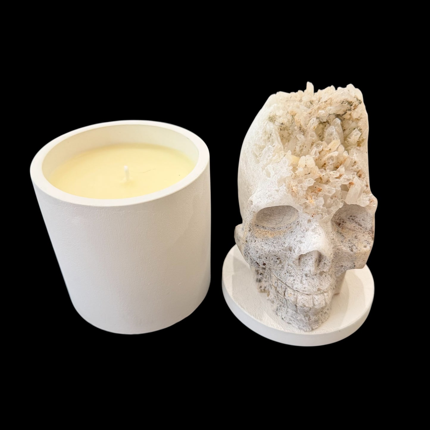 Quartz Crystal Skull Gardenia Candle #5