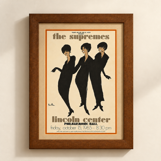 The Supremes - Concert Poster 1965 (Signed)