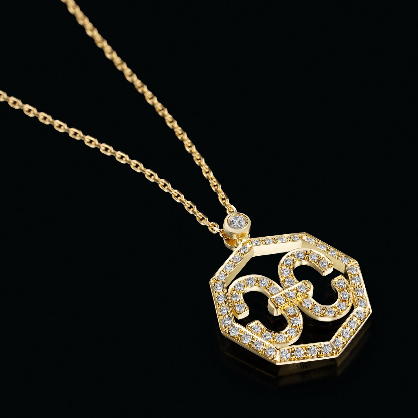 Harmony Iconic Octagon Yellow Gold Necklace