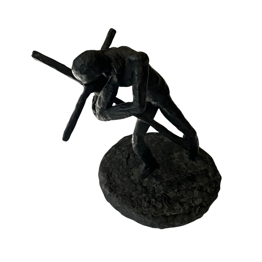 Tom Greene " Man with Cross " Sculpture