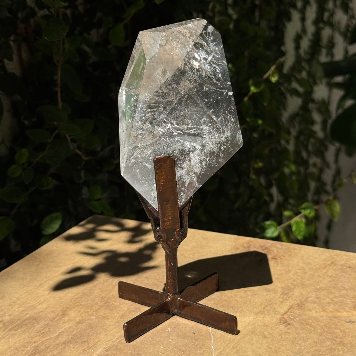 Lemurian Quartz Crystal on Stand