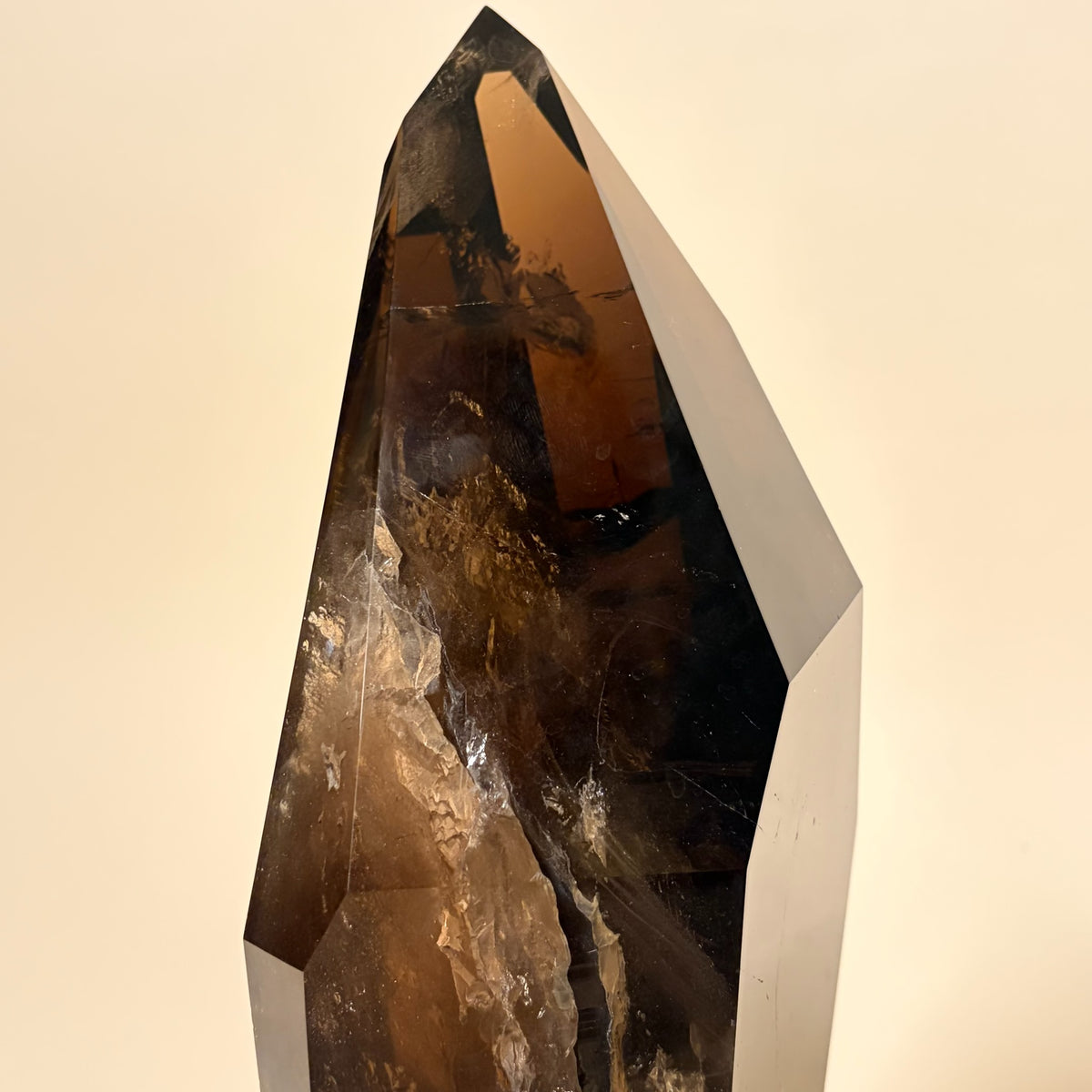 Double Point Smoky Quartz On Stand 13 lbs