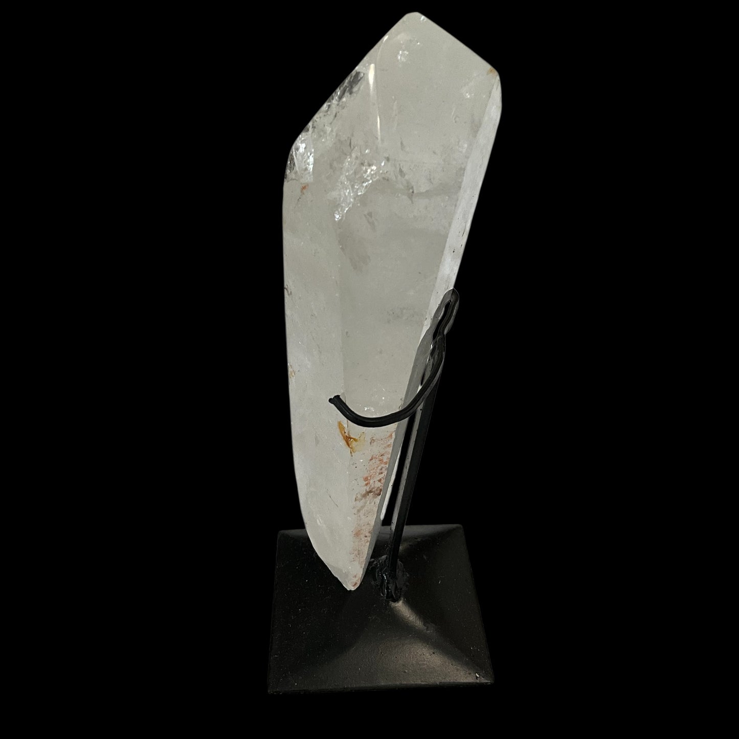 Quartz Crystal Generator on Black Metal Stand