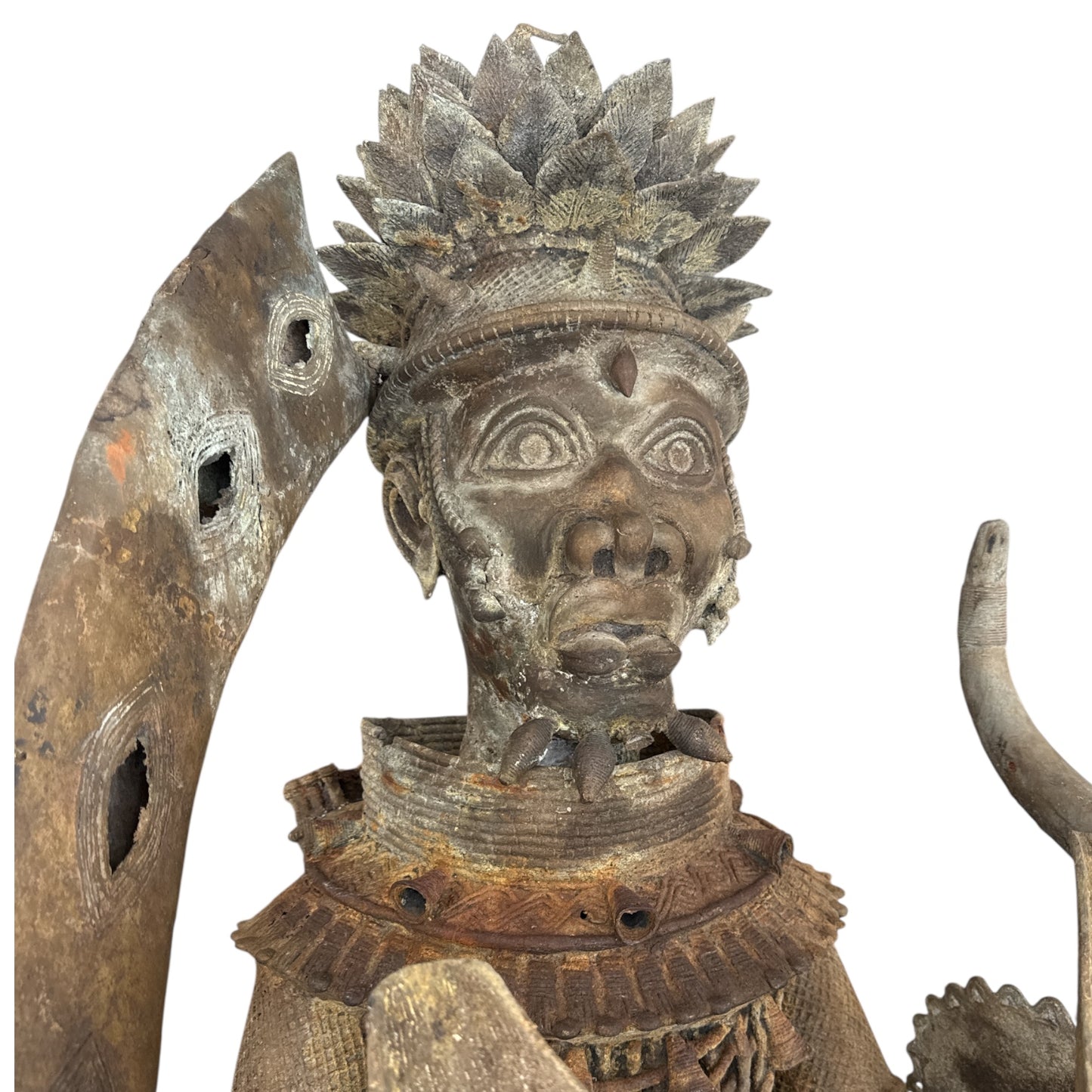 BENIN BEONZE MOUNTED WARRIORS