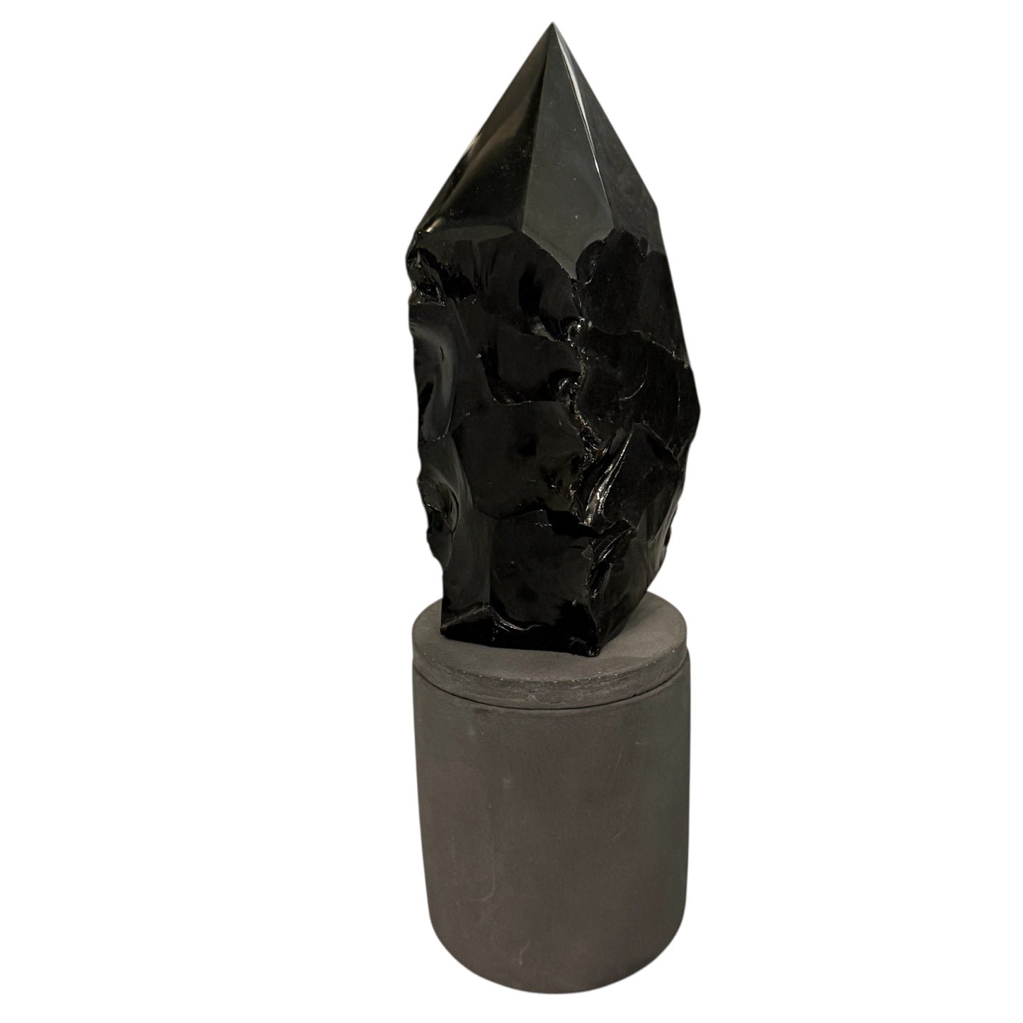 369 For House of Nulla Black Rose Candle with Obsidian Lid 23