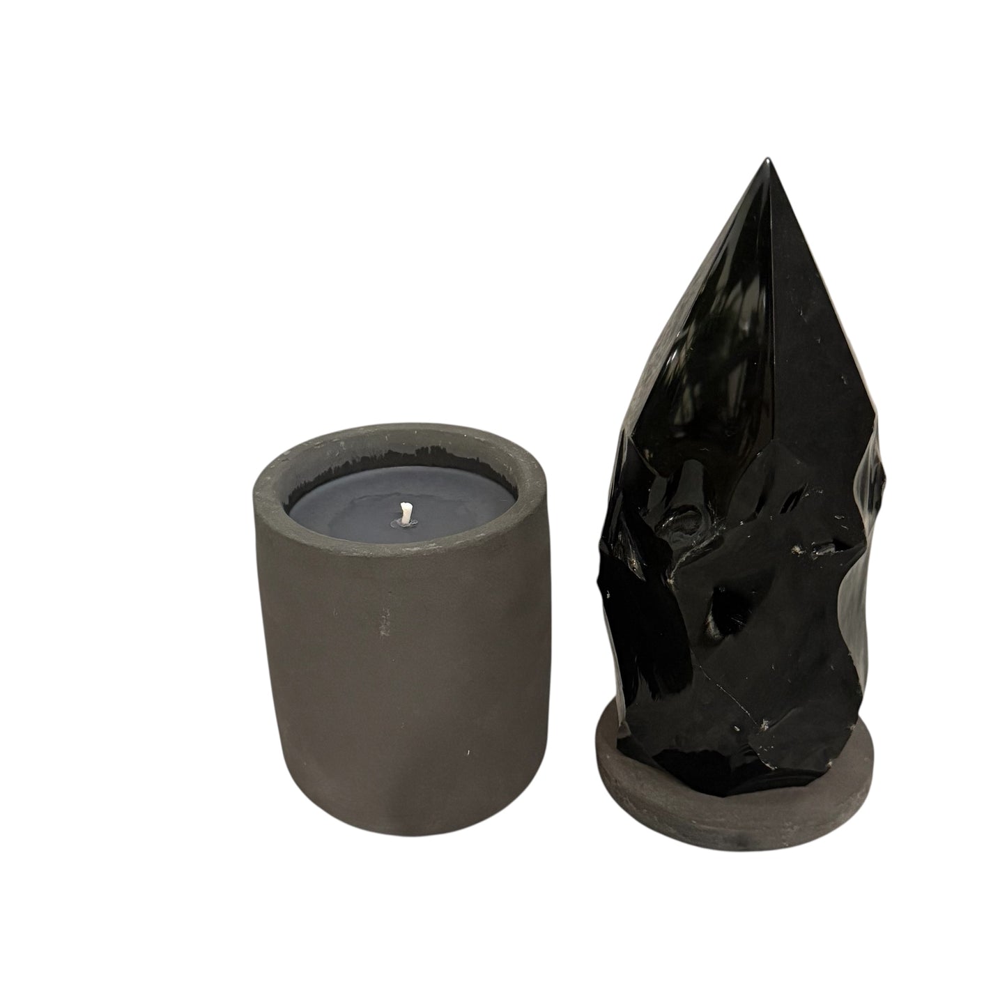 369 For House of Nulla Black Rose Candle with Obsidian Lid 10