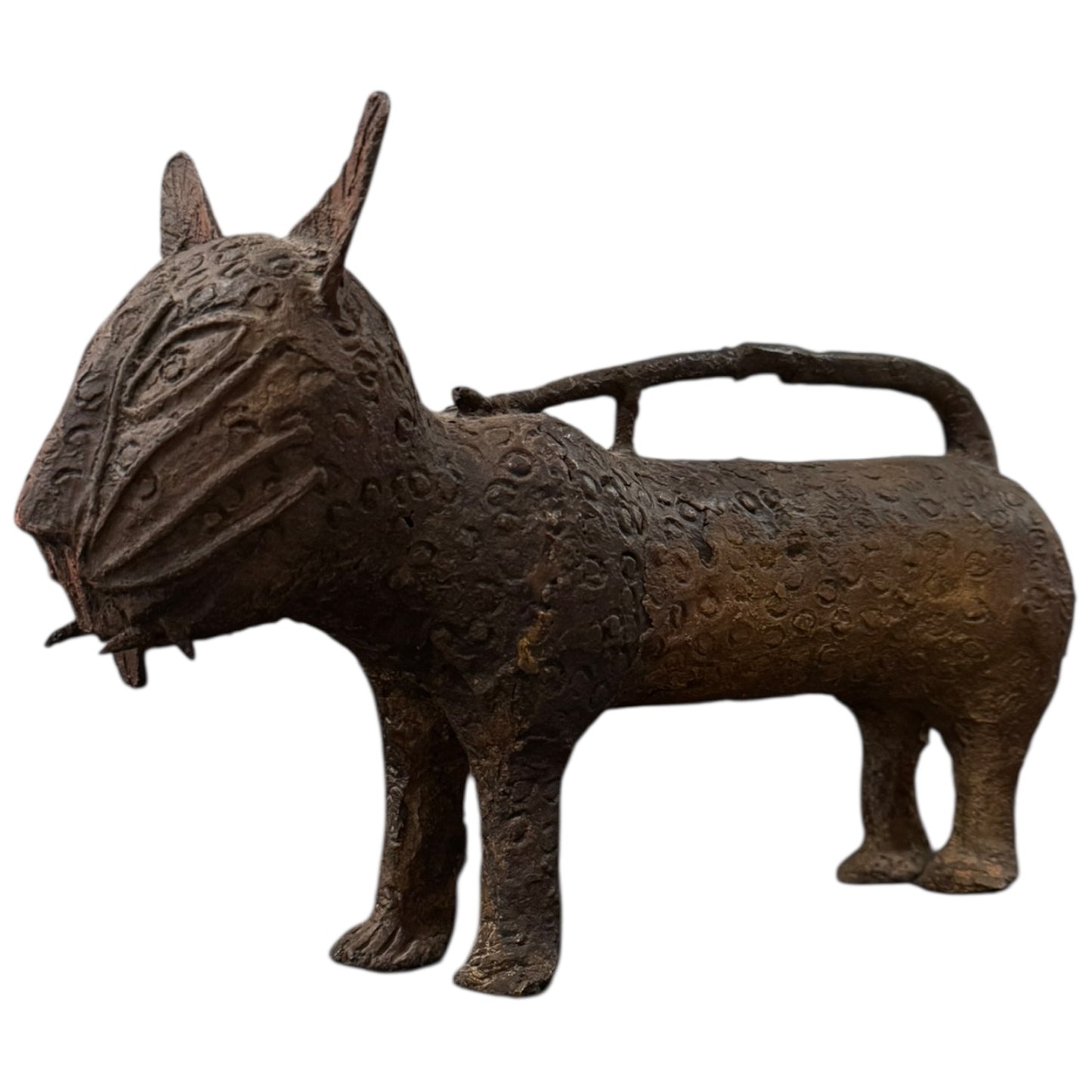 Vintage Benin Bronze Leopard