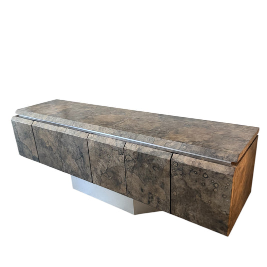 6 Door Parchment Credenza