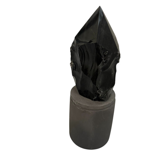 369 For House of Nulla Black Rose Candle with Obsidian Lid 8